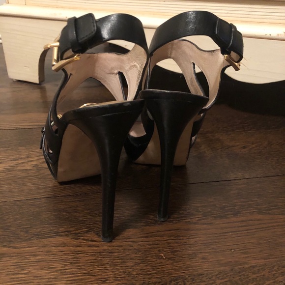 7.5 Michel Kors black Pump Sandals - Picture 4 of 8